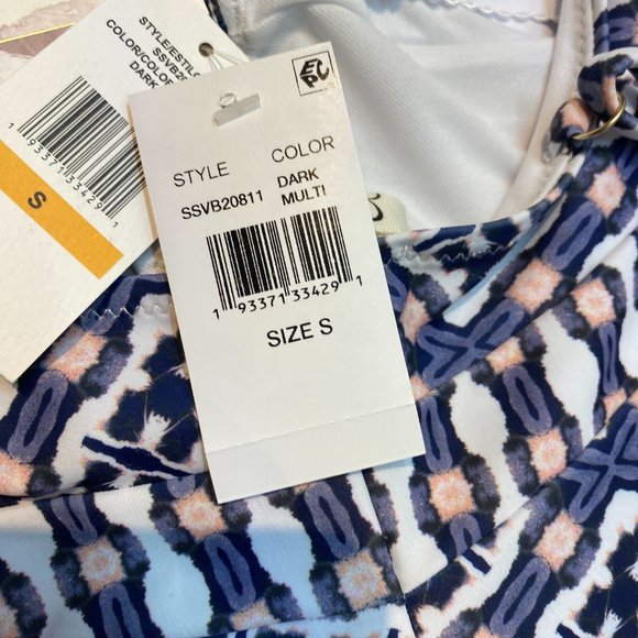 NWT Jessica Simpson Printed Lace-Up One Piece swimsuit - Picture 5 of 5